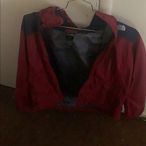 I am selling a blue and red north face jacket